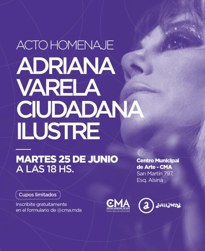 Adriana Varela, Ciudadana Ilustre de Avellaneda