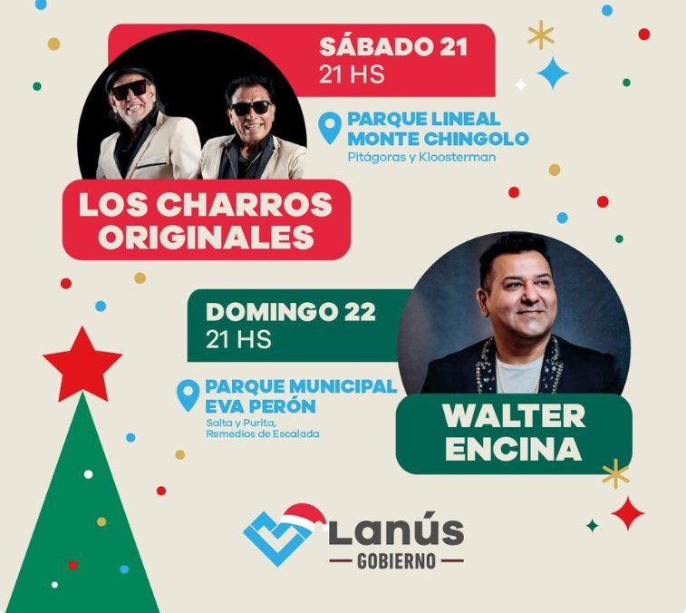 Lanús tendrá su festejo navideño con noches de cumbia