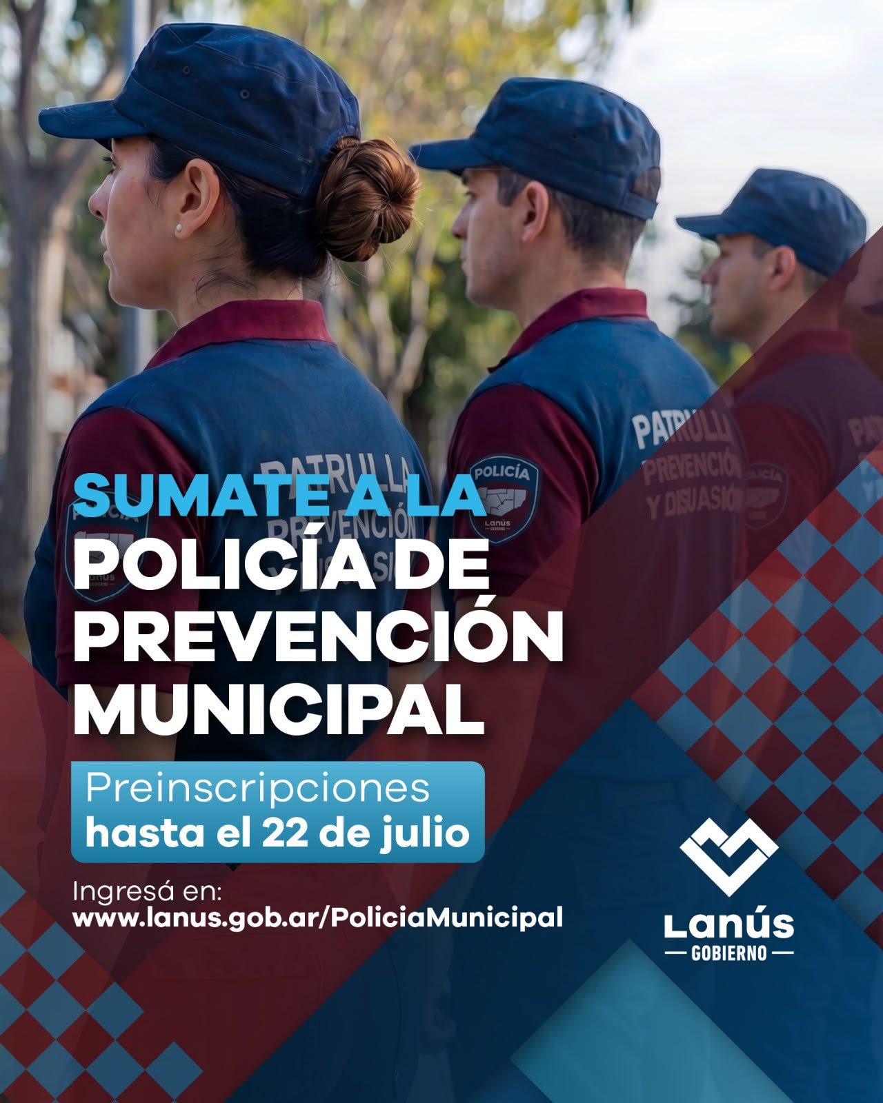 Lanús | Extienden la inscripción para sumarse a la Policía de Prevención Municipal