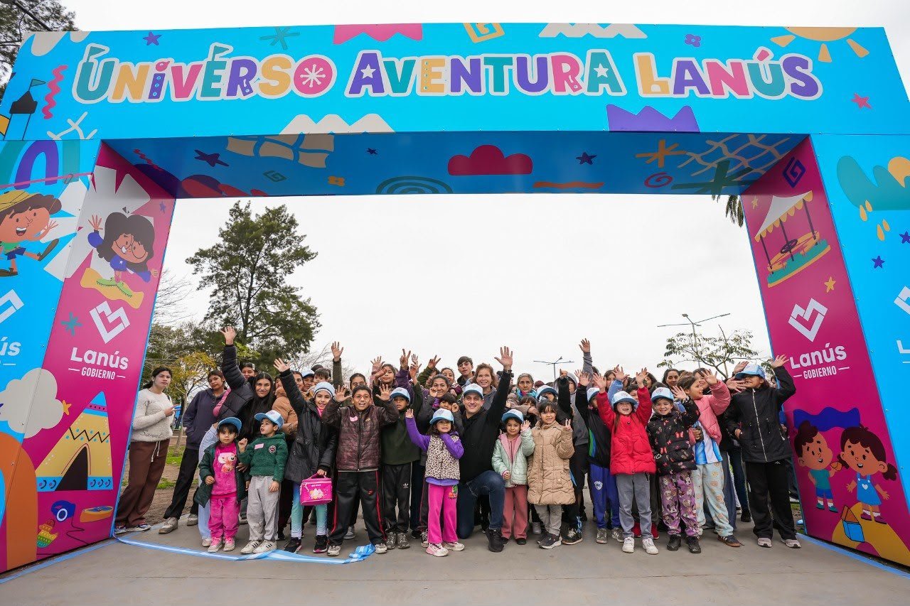 Vacaciones de invierno: se dio apertura del Parque Universo Aventura de Lanús