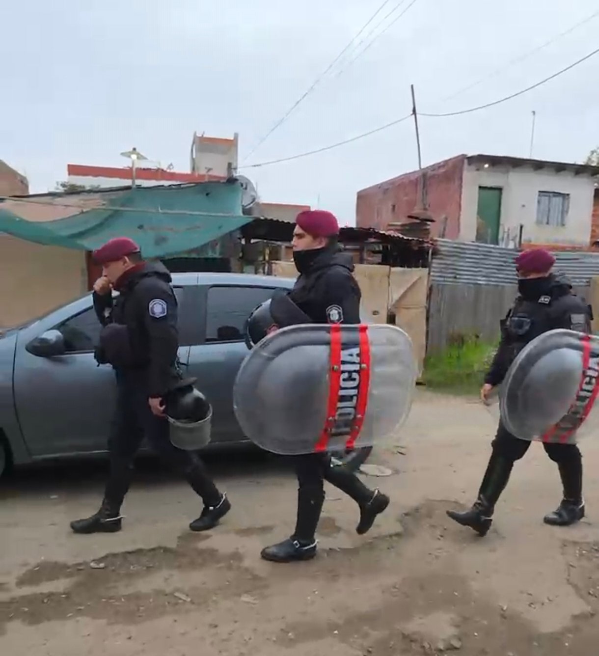Barrio Acuba de Lanús, demolieron un bunker narco