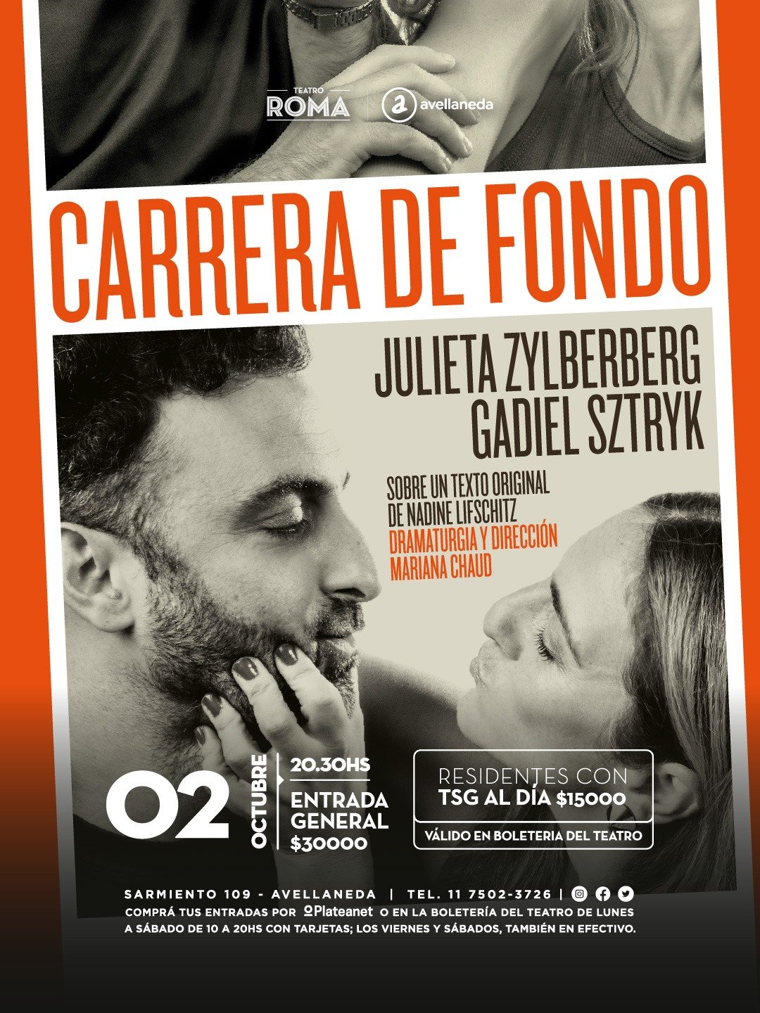 La Agenda Semanal del Teatro Roma
