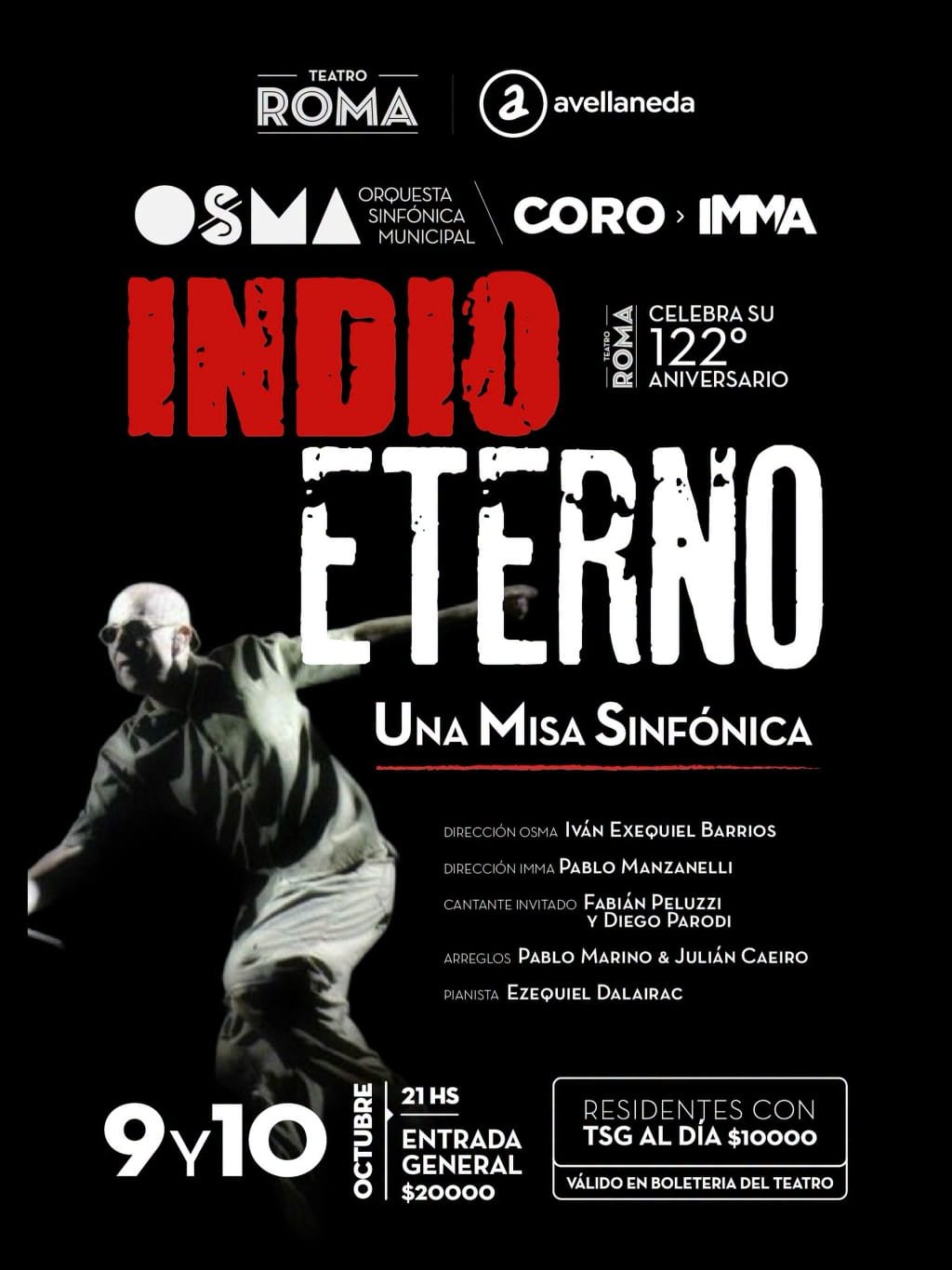 El Teatro Roma celebra sus 122 años con «Indio Eterno»